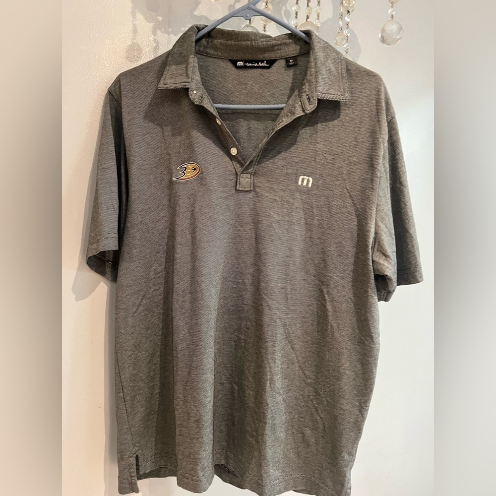 Travis Mathew Charcoal Polo Shirt